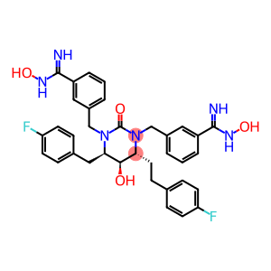 3,3′-[[(4R,5R,6R)-4-[2-(4-Fluorophenyl)ethyl]-6-[(4-fluorophenyl)methyl]dihydro-5-hydroxy-2-oxo-1,3(2H,4H)-pyrimidinediyl]bis(methylene)]bis[N-hydroxybenzenecarboximidamide]