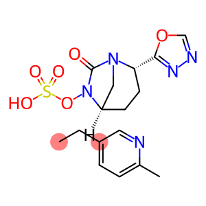 Sulfuric acid, mono[(1R,2S,5R)-2-(1,3,4- oxadiazol-2-yl)-7-oxo-1,6-diazabicyclo[3.2.1] oct-6-yl] ester, compd. with 5-ethyl-2-methylp yridine (1:1)