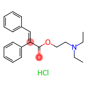 2-(diethylamino)ethyl (benzylidene)phenylacetate hydrochloride