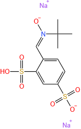 4-[[(1,1-Dimethylethyl)oxoimino]methyl]-1,3-benzenedisulfonicaciddisodiumsalt