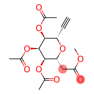 (2R,3R,4R,5S,6S)-2-(acetoxymethyl)-6-ethynyltetrahydro-2H-pyran-3,4,5-triyl triacetate