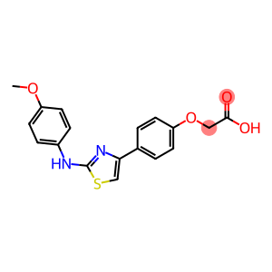 Acetic acid, 2-[4-[2-[(4-methoxyphenyl)amino]-4-thiazolyl]phenoxy]-