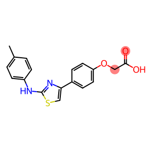 2-[4-[2-[(4-methylphenyl)amino]-1,3-thiazol-4-yl]phenoxy]acetic acid