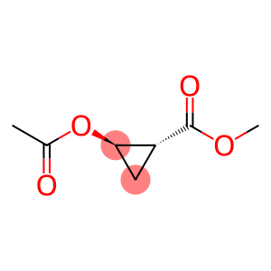 Cyclopropanecarboxylic acid, 2-(acetyloxy)-, methyl ester, trans- (9CI)