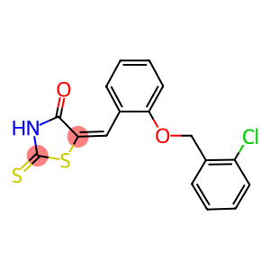 5-{2-[(2-chlorobenzyl)oxy]benzylidene}-2-thioxo-1,3-thiazolidin-4-one