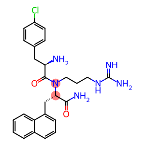 4-Chloro-D-phenylalanyl-3-(1-naphthyl)-L-alanine 3-guanidinopropylamide