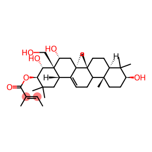 Olean-12-ene-3,16,21,22,28-pentol, 21-[(2E)-2-methyl-2-butenoate], (3β,16α,21β,22α)-