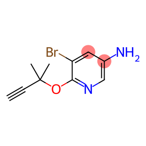 3-Pyridinamine, 5-bromo-6-[(1,1-dimethyl-2-propyn-1-yl)oxy]-