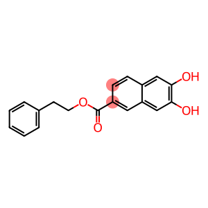 2-Naphthalenecarboxylic acid, 6,7-dihydroxy-, 2-phenylethyl ester
