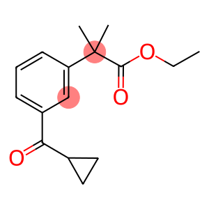 Benzeneacetic acid, 3-(cyclopropylcarbonyl)-α,α-dimethyl-, ethyl ester