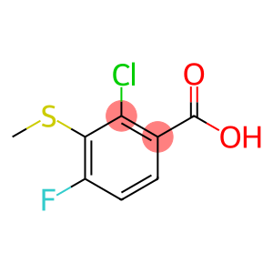 Benzoic acid, 2-chloro-4-fluoro-3-(methylthio)-