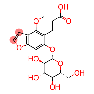 5-Benzofuranpropanoic acid, 6-(β-D-glucopyranosyloxy)-4-methoxy-