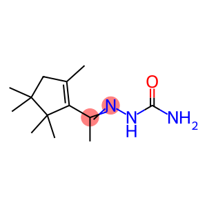 Methyl(2,4,4,5,5-pentamethyl-1-cyclopenten-1-yl) ketone semicarbazone