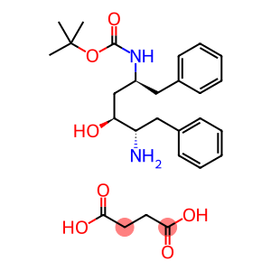 [2S,3S,5S]-2-Amino-3-hydroxy-5-tert-butyloxycarbonylamino-1,6-diphenylhexane succinate salt