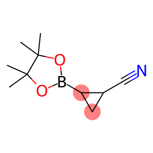 2-(4,4,5,5-tetramethyl-1,3,2-dioxaborolan-2-yl)cyclopropane-1-carbonitrile