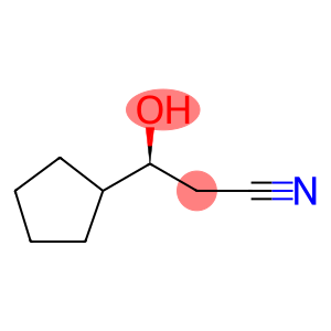 Cyclopentanepropanenitrile, β-hydroxy-, (βS)-