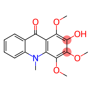 2-Hydroxy-1,3,4-trimethoxy-10-methyl-9(10H)-acridinone