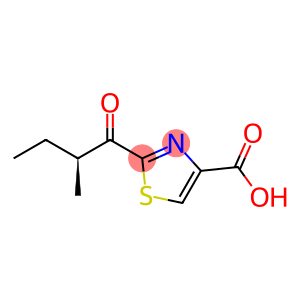 4-Thiazolecarboxylic acid, 2-(2-methyl-1-oxobutyl)-, (S)- (9CI)