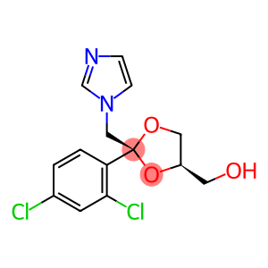 1,3-Dioxolane-4-methanol, 2-(2,4-dichlorophenyl)-2-(1H-imidazol-1-ylmethyl)-, (2S,4R)-