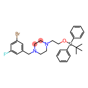 Piperazine, 1-[(3-bromo-5-fluorophenyl)methyl]-4-[2-[[(1,1-dimethylethyl)diphenylsilyl]oxy]ethyl]-