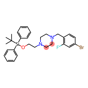1-(4-Bromo-2-fluorobenzyl)-4-(2-((tert-butyldiphenylsilyl)oxy)ethyl)piperazine