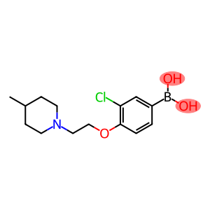 (3-氯-4-(2-(4-甲基哌啶-1-基)乙氧基)苯基)硼酸