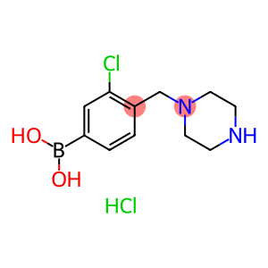 (3-氯-4-(哌嗪-1-基甲基)苯基)硼酸盐酸盐