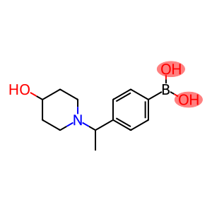 (4-(1-(4-hydroxypiperidin-1-yl)ethyl)phenyl)boronic acid