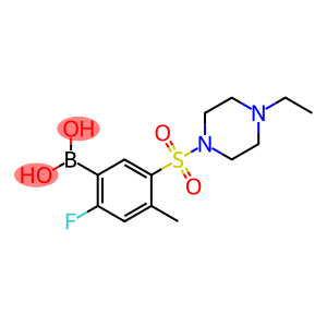(5-((4-ethylpiperazin-1-yl)sulfonyl)-2-fluoro-4-methylphenyl)boronic acid