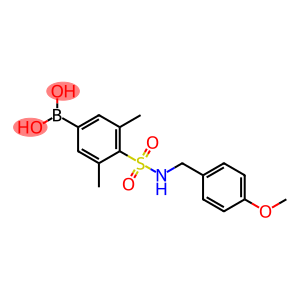 (4-(N-(4-甲氧苄基)氨磺酰)-3,5-二甲基苯基)硼酸