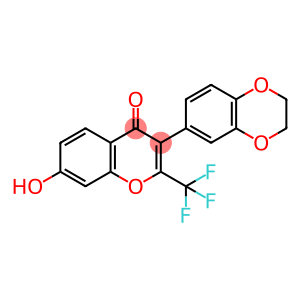 3-(2,3-dihydro-1,4-benzodioxin-6-yl)-7-hydroxy-2-(trifluoromethyl)chromen-4-one
