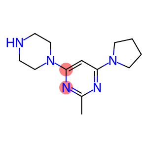 2-methyl-4-(piperazin-1-yl)-6-(pyrrolidin-1-yl)pyrimidine