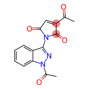 3-乙酰基-1-(1-乙酰基-1H-吲唑-3-基)-1H-吡咯-2,5-二酮