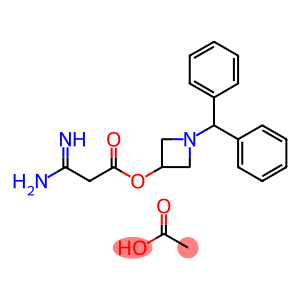 1-Benzidlilazetidin-3-yl-3-amino-3-iminopropanoate Monoacetate