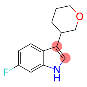 6-Fluoro-3-(tetrahydro-2H-pyran-3-yl)-1H-indole