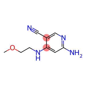 3-Pyridinecarbonitrile, 6-amino-4-[(2-methoxyethyl)amino]-