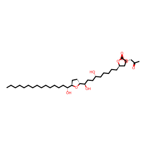 (3S,5R)-5-[(6R,9R)-6,9-dihydroxy-9-[(2R,5R)-5-[(1R)-1-hydroxypentadecy l]oxolan-2-yl]nonyl]-3-(2-oxopropyl)oxolan-2-one