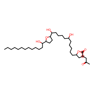 5-[6,11-dihydroxy-11-[5-(1-hydroxytridecyl)oxolan-2-yl]undecyl]-3-(2-o xopropyl)oxolan-2-one