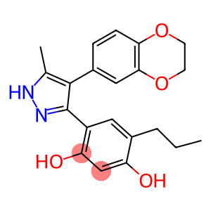 4-[4-(2,3-dihydro-1,4-benzodioxin-6-yl)-5-methyl-1H-pyrazol-3-yl]-6-propylbenzene-1,3-diol