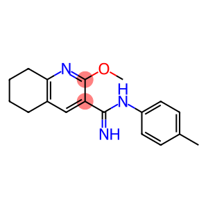 3-Quinolinecarboximidamide, 5,6,7,8-tetrahydro-2-methoxy-N-(4-methylph enyl)-