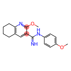 3-Quinolinecarboximidamide, 5,6,7,8-tetrahydro-2-methoxy-N-(4-methoxyp henyl)-