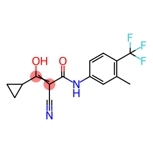2-cyano-3-cyclopropyl-3-hydroxy-N-(3'-methyl-4'-(trifluoromethyl)phenyl)propenamide