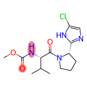 methyl(S)-1-((S)-2-(5-chloro-1H-imidazol-2-yl)pyrrolidin-1-yl)-3-methyl-1-oxobutan-2-ylcarbamate