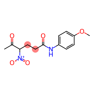 4-nitro-N-(4-methoxyphenyl)-5-oxohexanamide