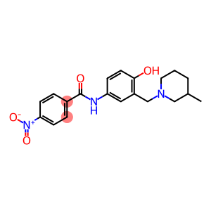 Benzamide, N-[4-hydroxy-3-[(3-methyl-1-piperidinyl)methyl]phenyl]-4-nitro-