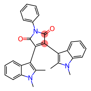 3,4-BIS-(1,2-DIMETHYL-1 H-INDOL-3-YL)-1-PHENYL-PYRROLE-2,5-DIONE