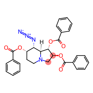 1,2,7-Indolizinetriol, 8-azidooctahydro-, tribenzoate (ester), 1S-(1.alpha.,2.beta.,7.alpha.,8.alpha.,8a.alpha.)-