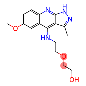 Ethanol, 2-[2-[(6-methoxy-3-methyl-1H-pyrazolo[3,4-b]quinolin-4-yl)amino]ethoxy]-