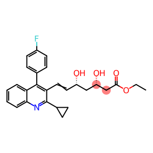 [R-(R*,S*)]-3,5-二羟基-7-[2-环丙基-4-(4-氟苯基)-3-喹啉]-6-庚烯酸乙酯