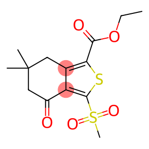 ethyl 6,6-dimethyl-3-(methylsulphonyl)-4-oxo-4,5,6,7-tetrahydrobenzo[c]thiophene-1-carboxylate